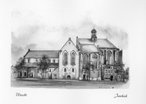 603285 Gezicht op de Janskerk (Janskerkhof) te Utrecht.